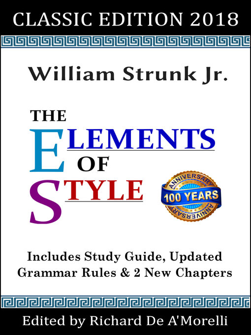 Title details for The Elements of Style by William Strunk Jr. - Available